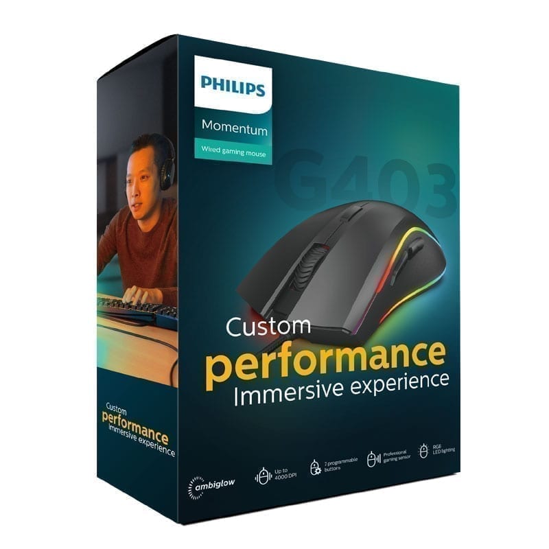 Philips Professional RGB Gaming Mouse SPK9403B 7
