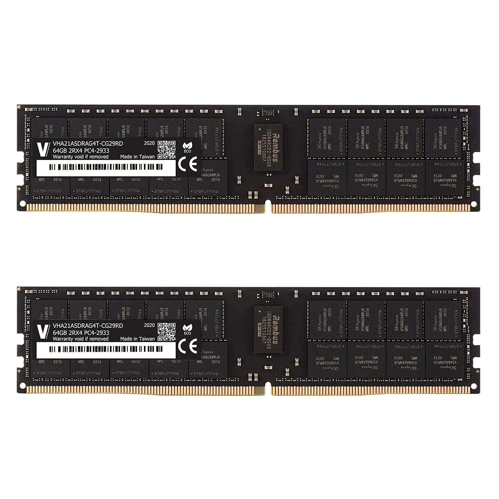 128GB (2x64GB) DDR4, 2933MHz ECC