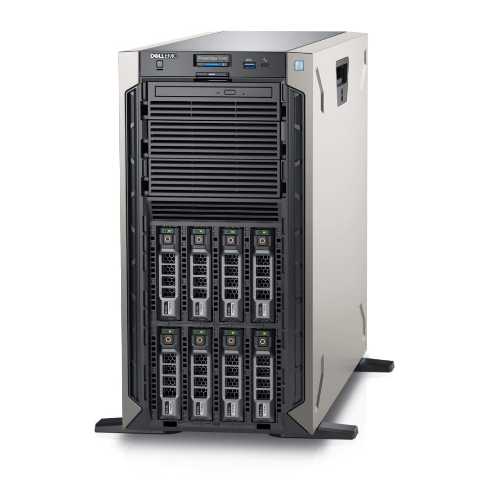 Dell PowerEdge T340 Tower Server Intel Xeon E-2224 3.4GHz 8GB DDR4 4TB HDD - PET340MM3-4T 2