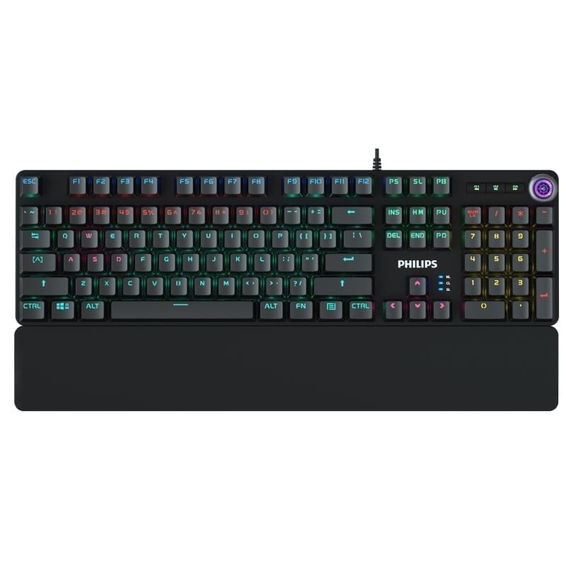 Philips Bundle Package 2: Momentum USB Wired Mechanical Gaming Keyboard - SPK8605 + Philips Wired Gaming Mouse - SPK9201BS 3