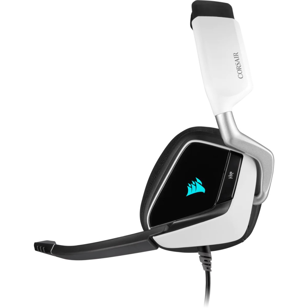 Corsair VOID RGB ELITE USB Premium Gaming Headset with 7.1 Surround Sound — White 10
