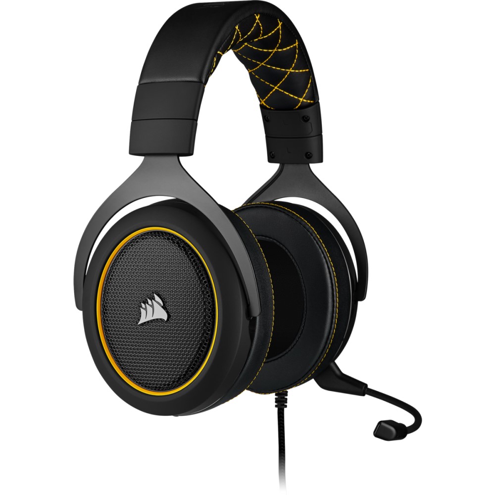 Corsair HS60 PRO SURROUND Gaming Headset — Yellow 2