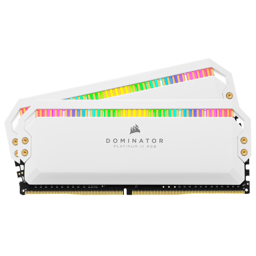 Corsair DOMINATOR PLATINUM RGB 32GB (2 x 16GB) DDR4 DRAM 3200MHz C16 Memory Kit — White 4
