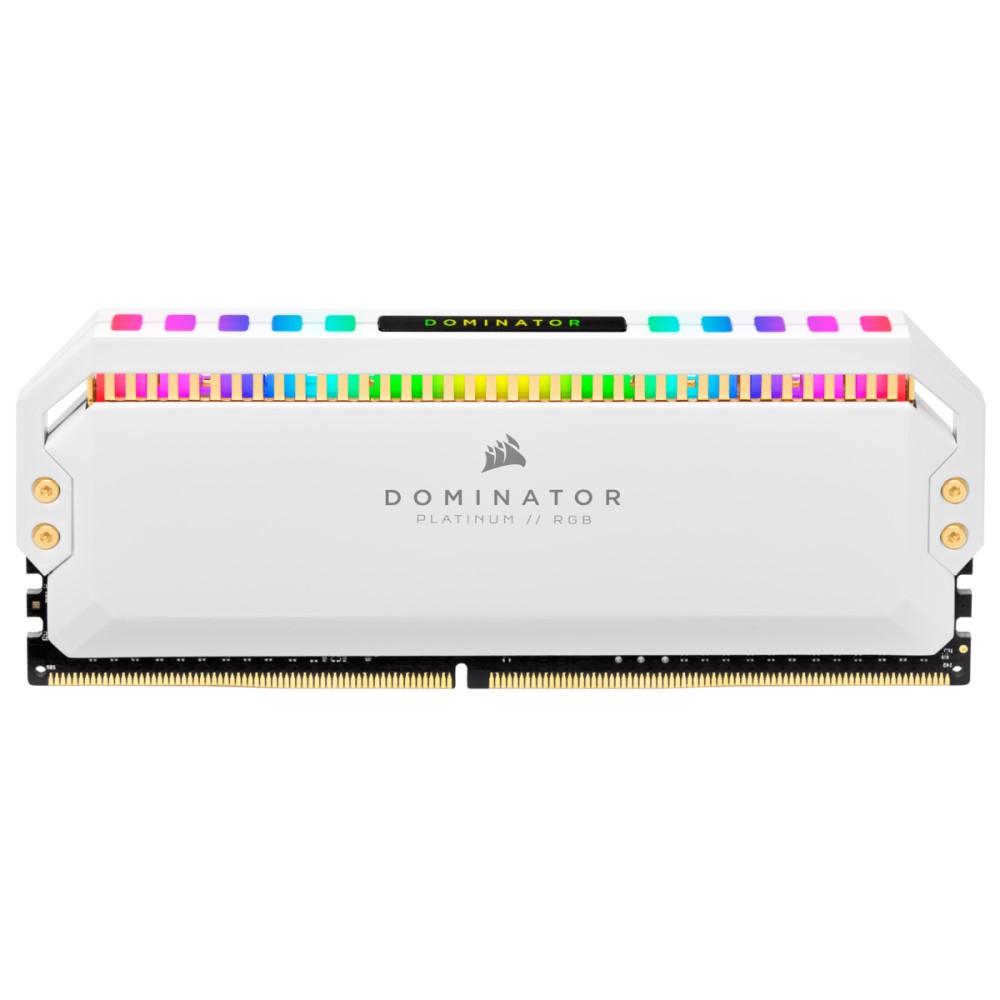 Corsair DOMINATOR PLATINUM RGB 32GB (2 x 16GB) DDR4 DRAM 3200MHz C16 Memory Kit — White 2