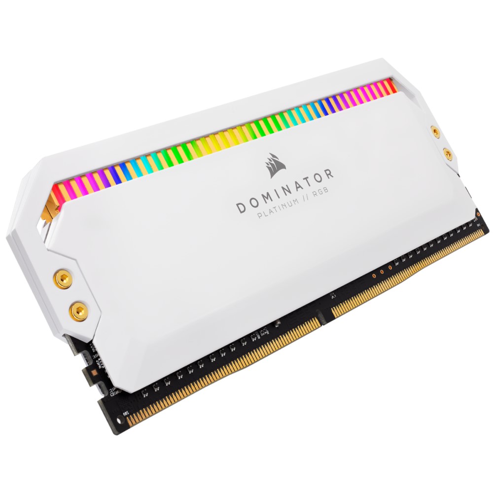 Corsair DOMINATOR PLATINUM RGB 32GB (2 x 16GB) DDR4 DRAM 3200MHz C16 Memory Kit — White 7