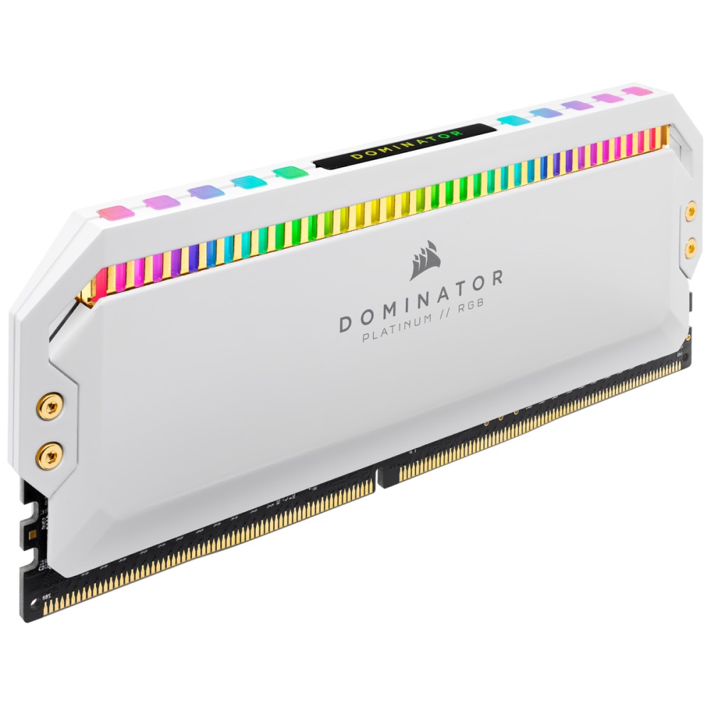 Corsair DOMINATOR PLATINUM RGB 32GB (2 x 16GB) DDR4 DRAM 3200MHz C16 Memory Kit — White 6