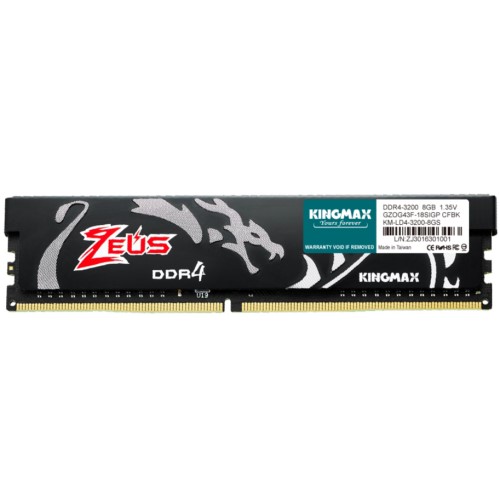 Kingmax Zeus Dragon DDR4 Gaming RAM 8GB 3200Mhz Single 1