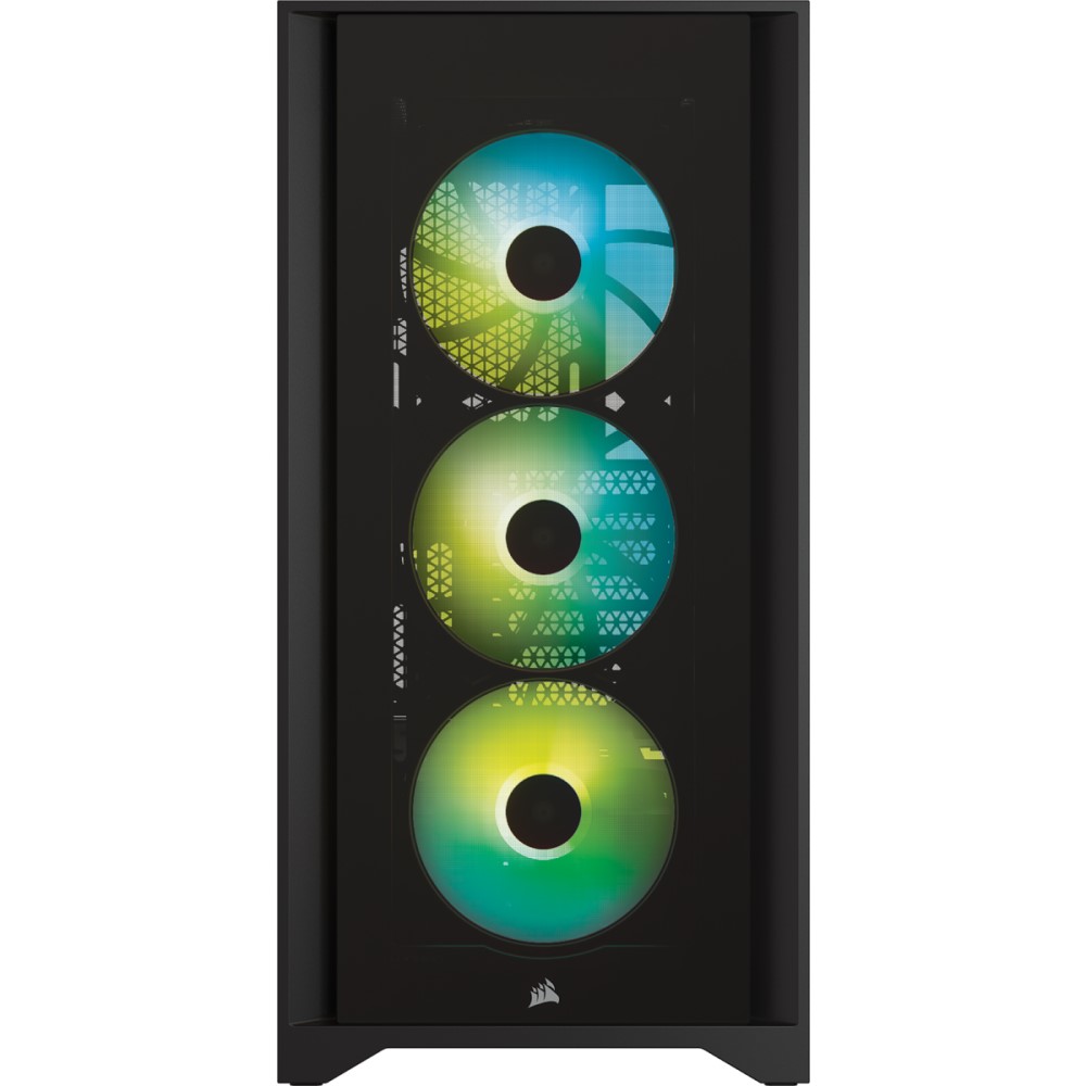 Corsair iCUE 4000X RGB Tempered Glass Mid-Tower ATX Case — Black 9