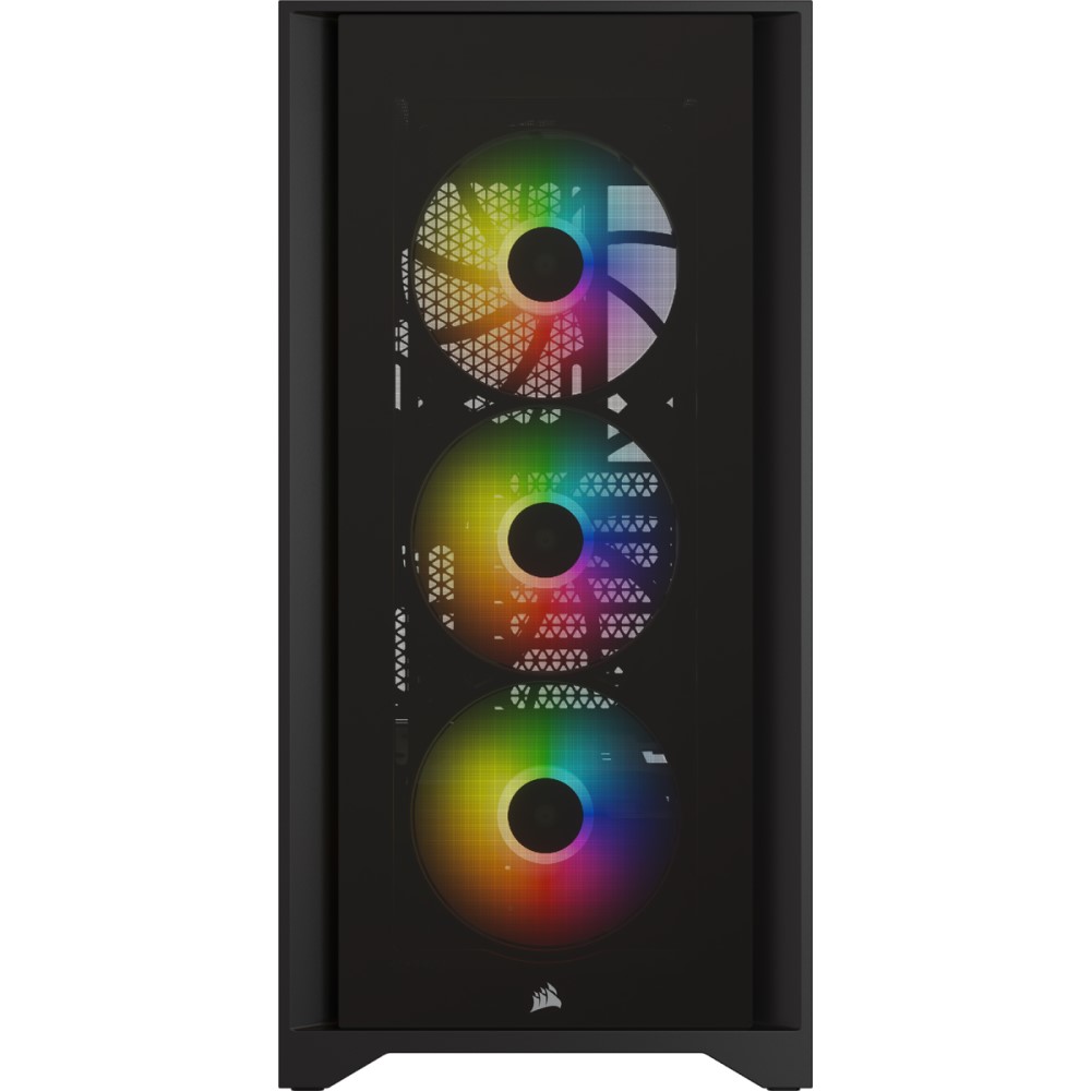 Corsair iCUE 4000X RGB Tempered Glass Mid-Tower ATX Case — Black 12