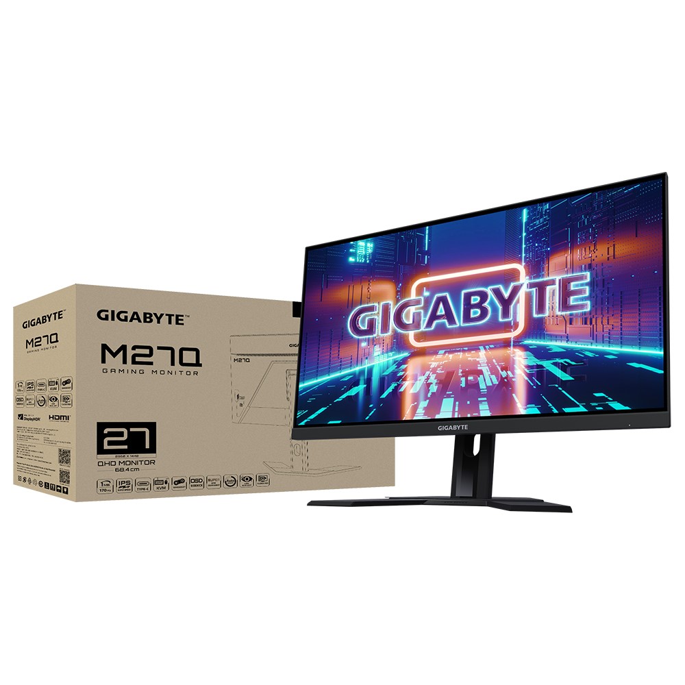 Gigabyte M27Q Gaming Monitor QHD 170Hz 0.5ms IPS 2