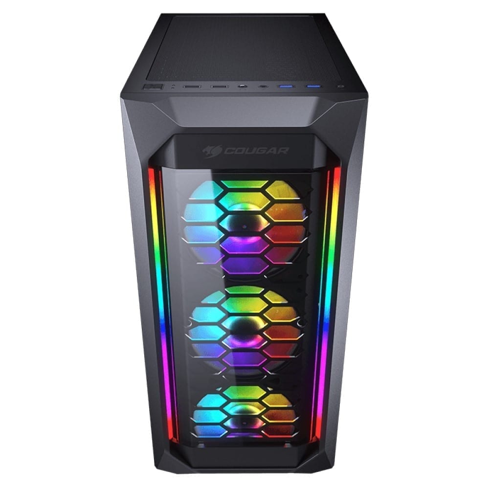 Cougar MX410-G RGB Powerful Airflow and Compact Mid-Tower Case with Tempered Glass 4