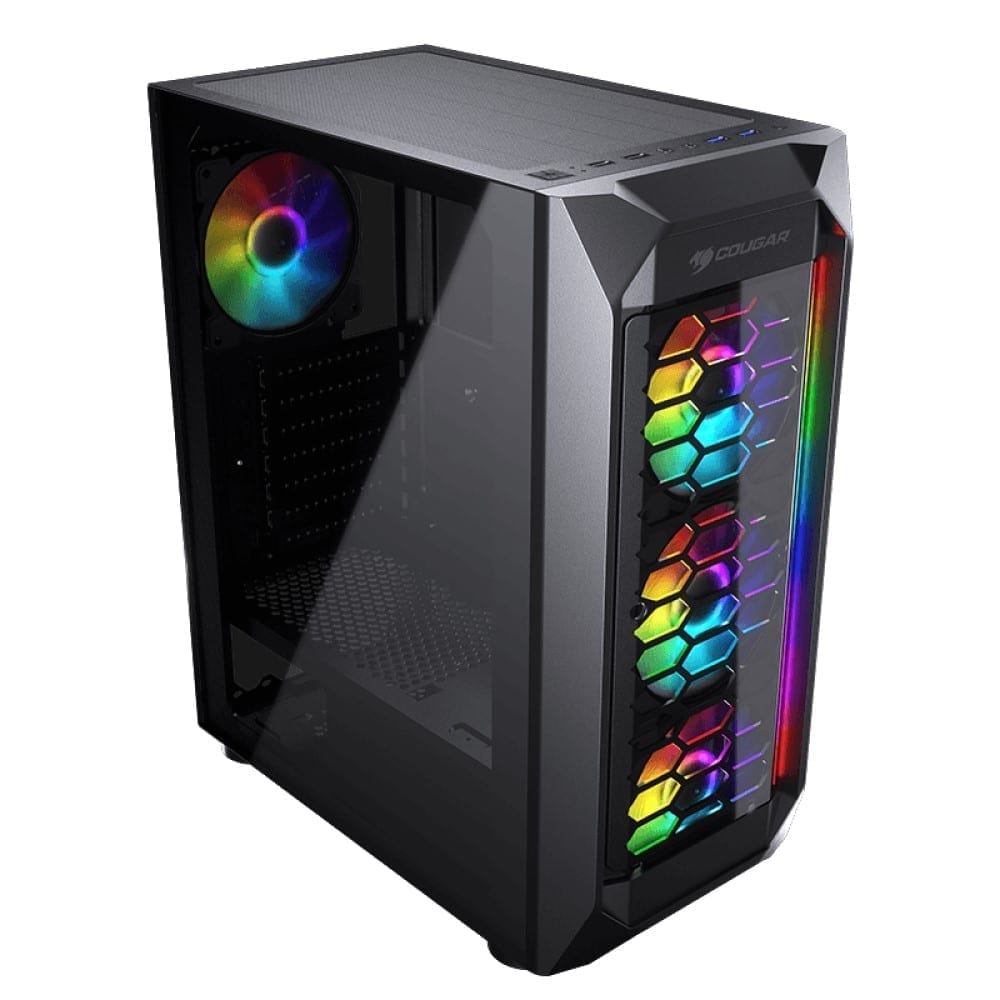 Cougar MX410-G RGB Powerful Airflow and Compact Mid-Tower Case with Tempered Glass 2