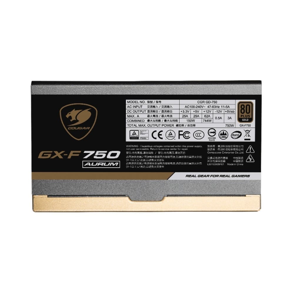 Cougar GX-F AURUM 650W Top Quality and High Performance 80 PLUS Gold certified PSU 6
