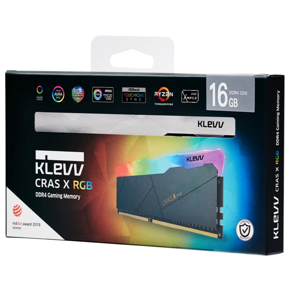 Klevv CRAS X RGB 32GB (2x16GB) DDR4 Gaming RAM 3600MHz – e-Retail.com