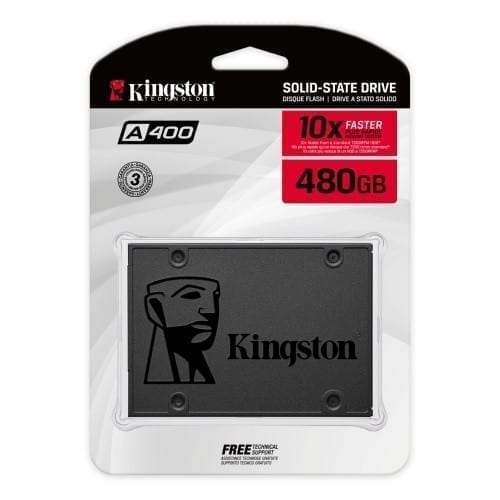Kingston SSD 480GB, 960GB A400 SATA 2.5" 3