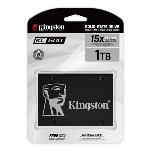 Kingston KC600 SATA 2.5" Hardware-based self-encrypting with 3D TLC NAND SSD 2