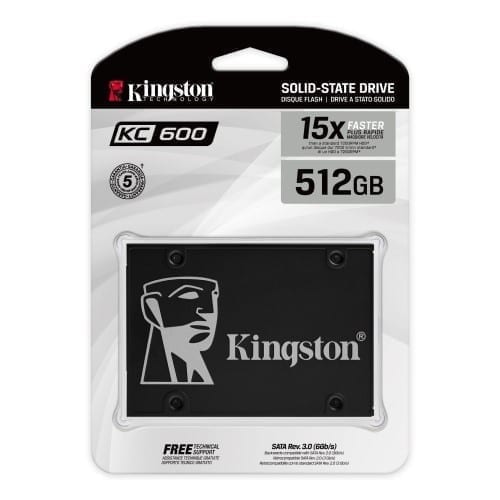 Kingston KC600 SATA 2.5" Hardware-based self-encrypting with 3D TLC NAND SSD 4