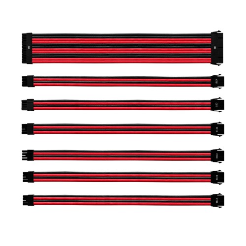 Cooler Master COLORED EXTENSION CABLE KIT for PSU - Red & Black 2