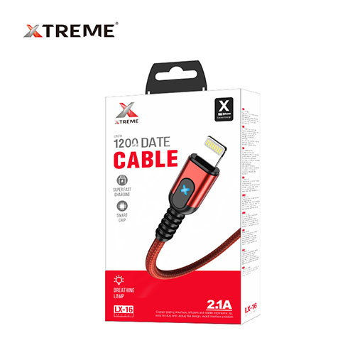 Xtreme LX16 1.2M 2A Type-C Cable Red 1