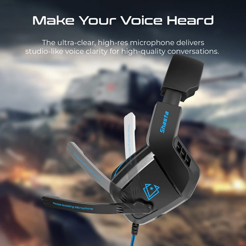 VERTUX Shasta Ambient Noise Isolation Over-Ear Gaming Headset 3