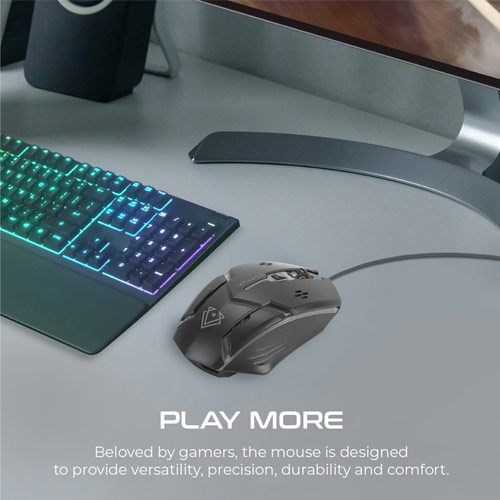 VERTUX Sensei Ergonomic Optical USB Wired Computer Gaming Mouse 2