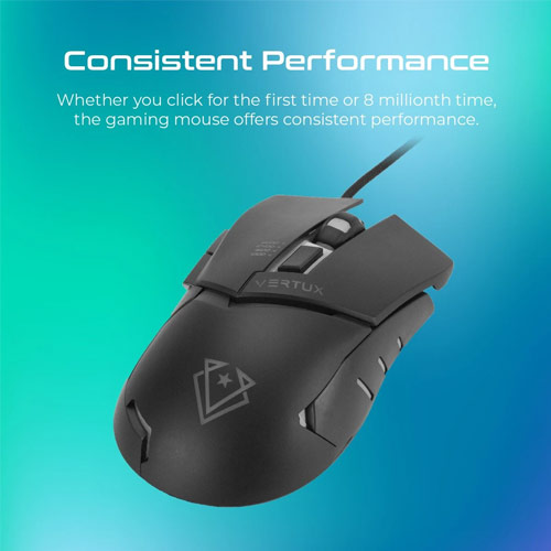 VERTUX Dominator Quick Response Ergonomic Gaming Mouse 3