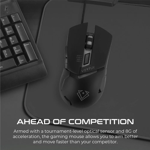 VERTUX Dominator Quick Response Ergonomic Gaming Mouse 4