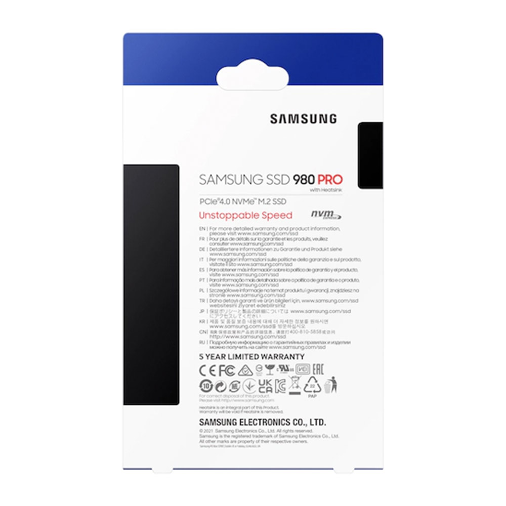 Samsung 980 PRO w/ Heatsink PCIe® 4.0 NVMe™ SSD 2TB - MZ-V8P2T0CW 6