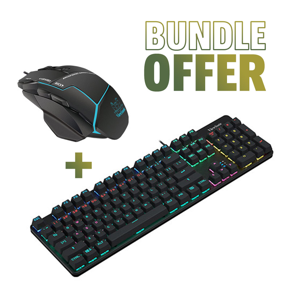 ViewSonic Bundle Offer – KU530 Wired Keyboard + MU720 Wired Gaming Mouse 1