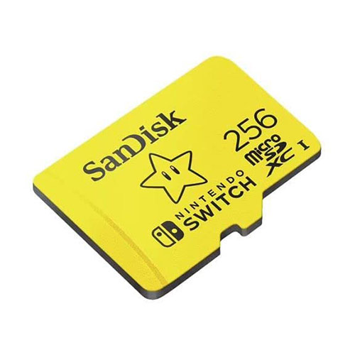 SanDisk 256GB MicroSDXC UHS I Memory Card for Nintendo Switch SDSQXAO 256G GN3ZN, Yellow 1