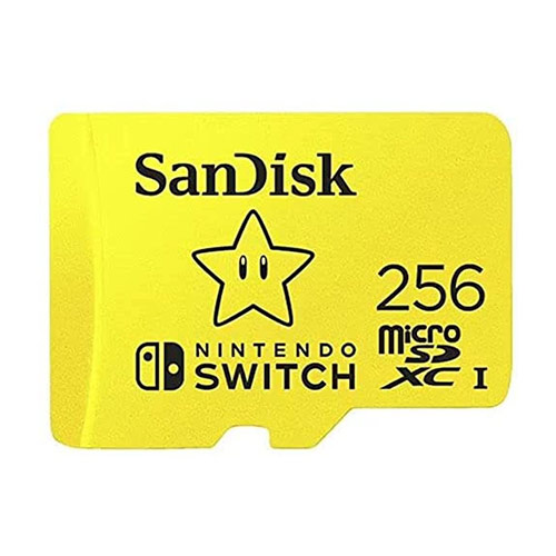 SanDisk 256GB MicroSDXC UHS I Memory Card for Nintendo Switch SDSQXAO 256G GN3ZN, Yellow 2