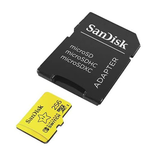 SanDisk 256GB MicroSDXC UHS I Memory Card for Nintendo Switch SDSQXAO 256G GN3ZN, Yellow 3