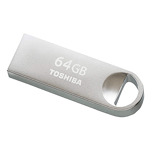 Toshiba 64 GB USB2.0 - Silver USB Flash Drive 1
