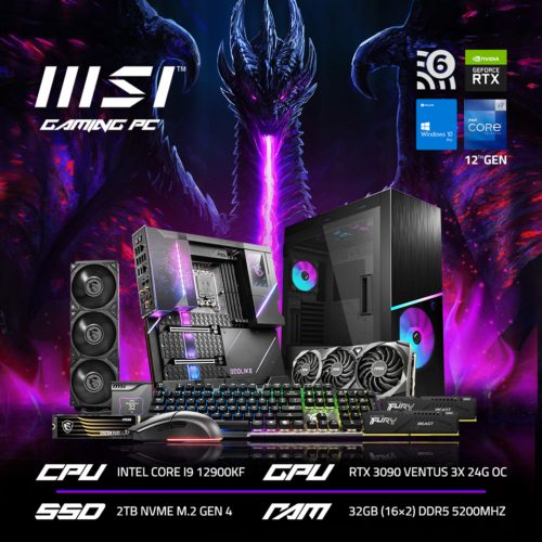 Unité centrale Gaming (UC Gaming) - PC Gaming - Core i2-12th Generation -  64Go RAM RGB /2TB SSD 