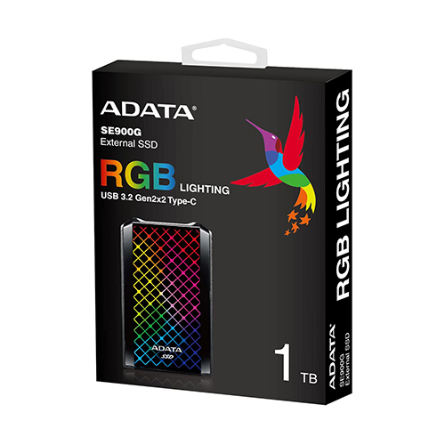 ADATA RGB SE900 1TB USB3.2 Gen2x2 Type-C External SSD 4