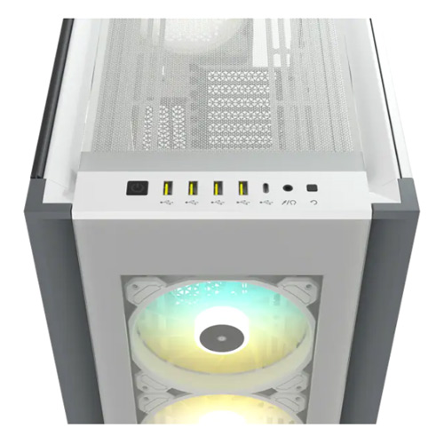 Corsair iCUE 7000X RGB Tempered Glass Full-Tower ATX PC Case — White 4