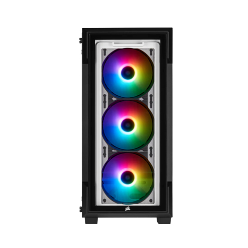 Corsair iCUE 220T RGB Tempered Glass Mid-Tower Smart Case — White 2