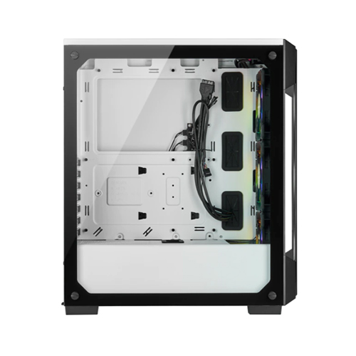Corsair iCUE 220T RGB Tempered Glass Mid-Tower Smart Case — White 4