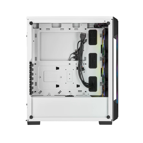 Corsair iCUE 220T RGB Tempered Glass Mid-Tower Smart Case — White 5