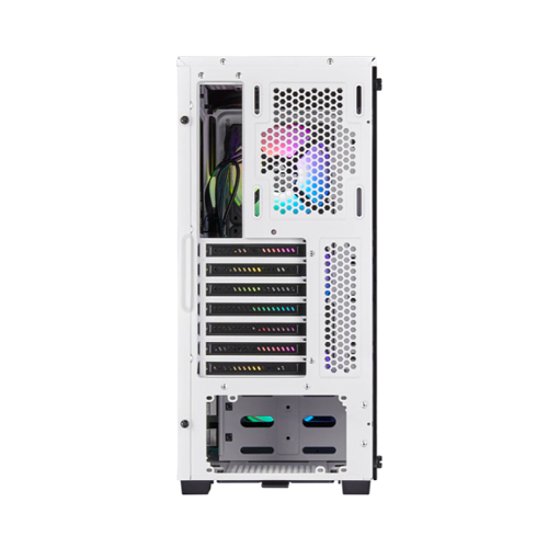 Corsair iCUE 220T RGB Tempered Glass Mid-Tower Smart Case — White 8