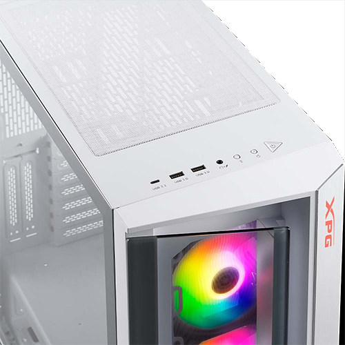 XPG CRUISERST White + RGB Mid Tower Chassis 4
