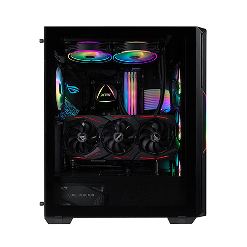 XPG STARKER AIR Mid-Tower ATX PC Case with Front Mesh Panel and ARGB Light Effect Black (STARKERAIR-BKCWW) 3