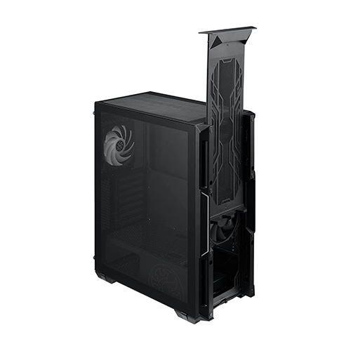 XPG STARKER AIR Mid-Tower ATX PC Case with Front Mesh Panel and ARGB Light Effect Black (STARKERAIR-BKCWW) 6