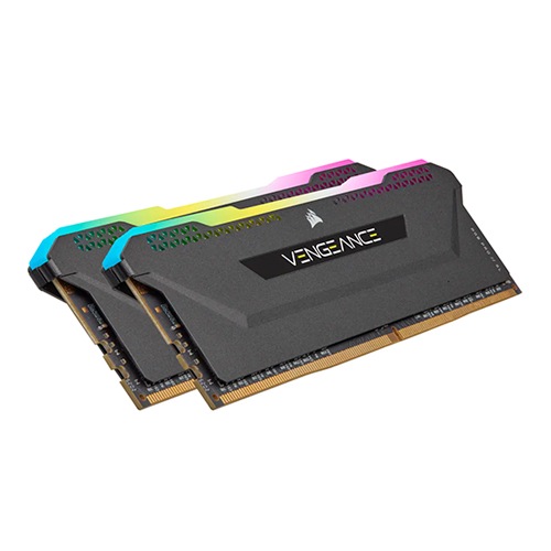 Corsair VENGEANCE RGB PRO SL 16GB (2x8GB) DDR4 DRAM 3200MHz C16 Memory Kit — Black 2