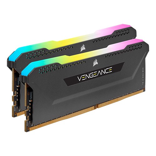 Corsair VENGEANCE RGB PRO SL 16GB (2x8GB) DDR4 DRAM 3200MHz C16 Memory Kit — Black 1