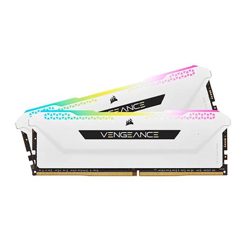 Corsair VENGEANCE RGB PRO SL 16GB (2x8GB) DDR4 DRAM 3200MHz C16 Memory Kit – White 3