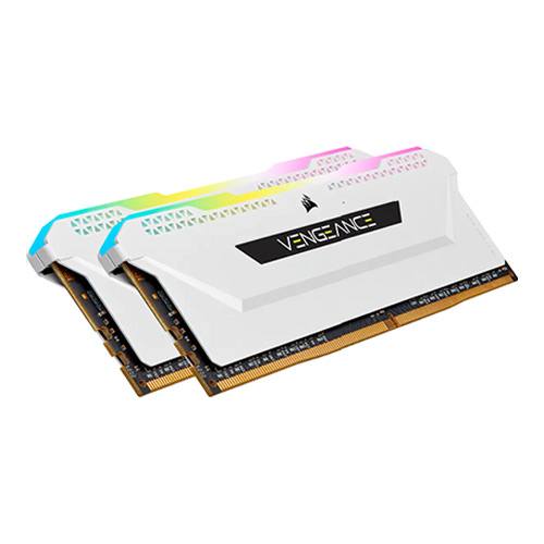 Corsair VENGEANCE RGB PRO SL 16GB (2x8GB) DDR4 DRAM 3200MHz C16 Memory Kit – White 2