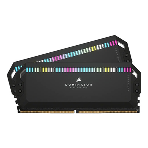 Corsair DOMINATOR® PLATINUM RGB 64GB (2x32GB) DDR5 DRAM 5200MHz C40 Memory Kit — Black 3