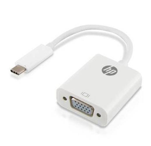 HP Adapter USB Type - C to VGA Adaptor White | HP037GBWHT0TW 1