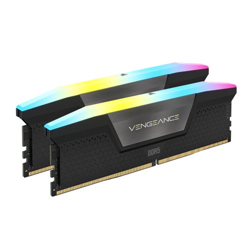 Corsair VENGEANCE® RGB 32GB (2x16GB) DDR5 DRAM 5200MHz C40 Memory Kit — Black 2